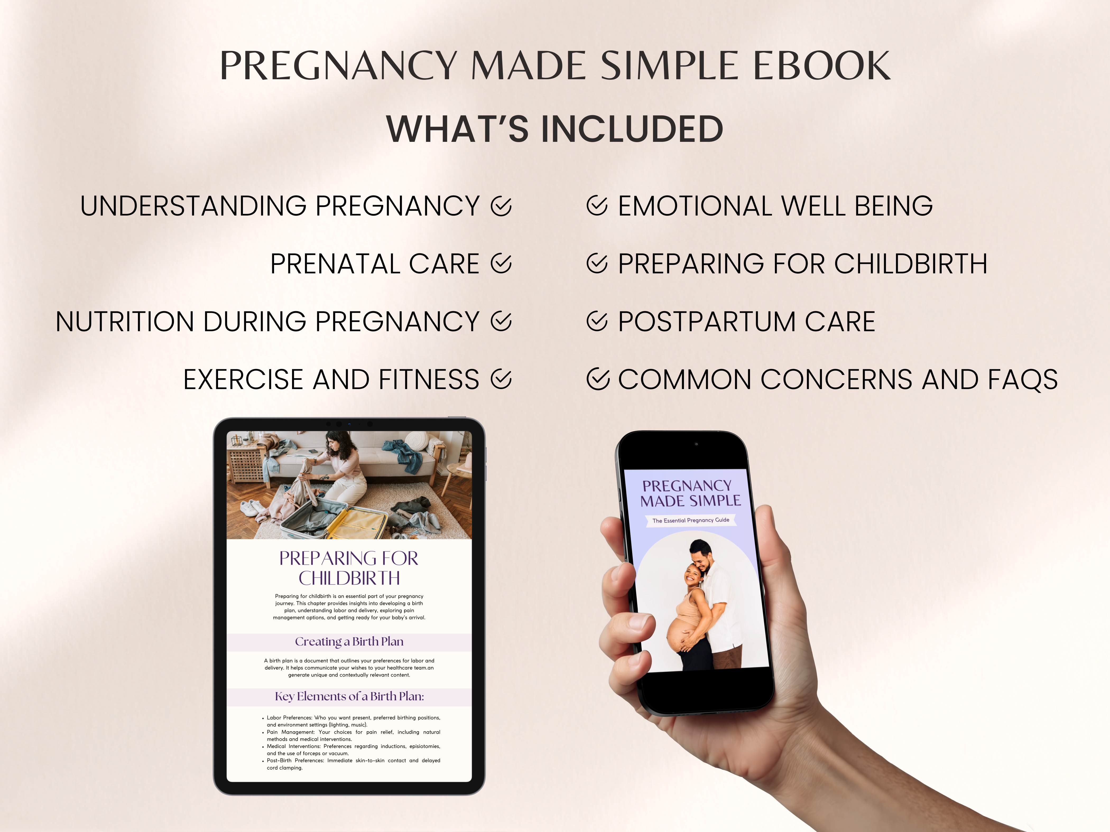 Pregnancy Made Simple eBook - What's Included