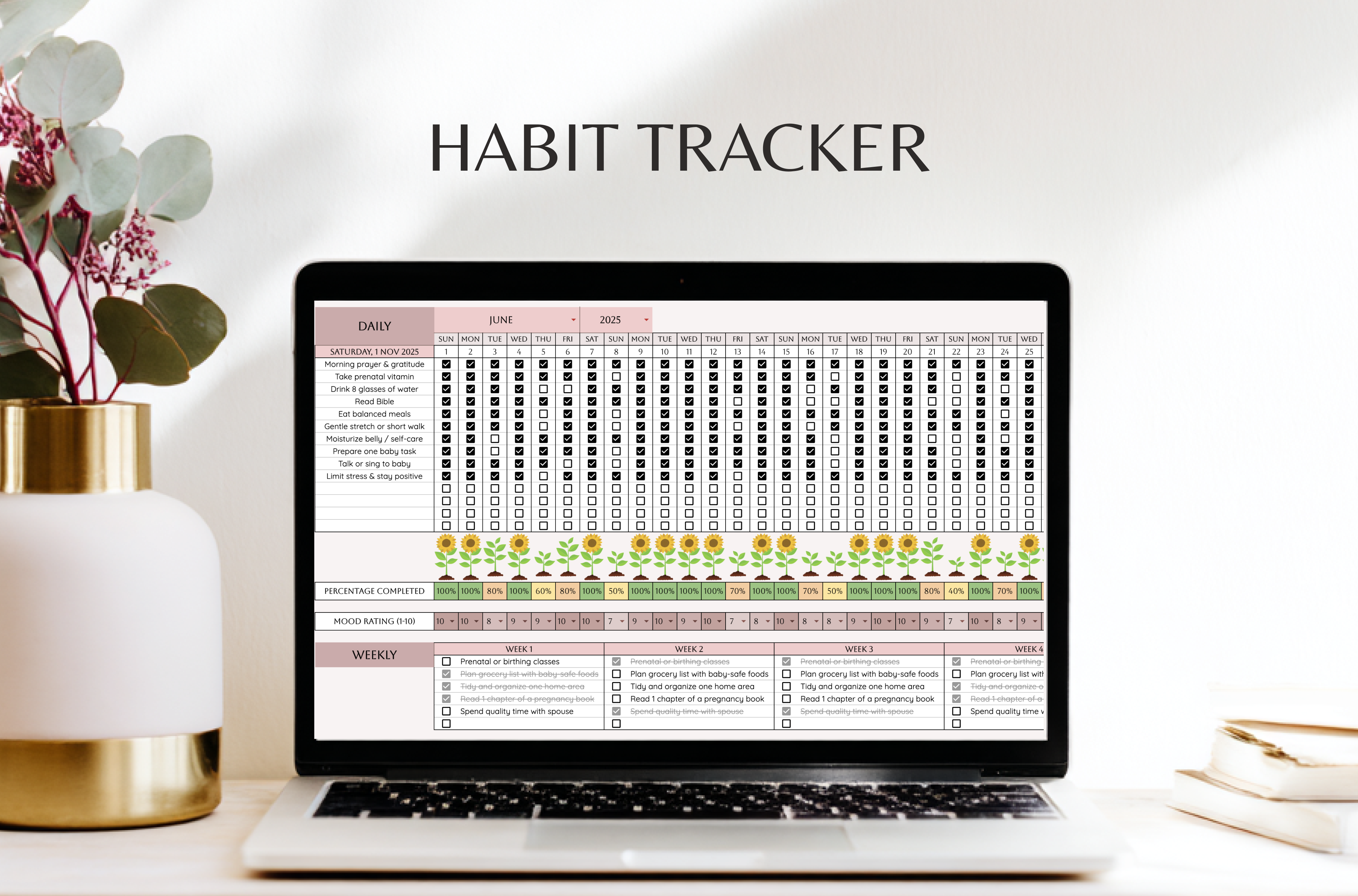 Habit tracker bonus