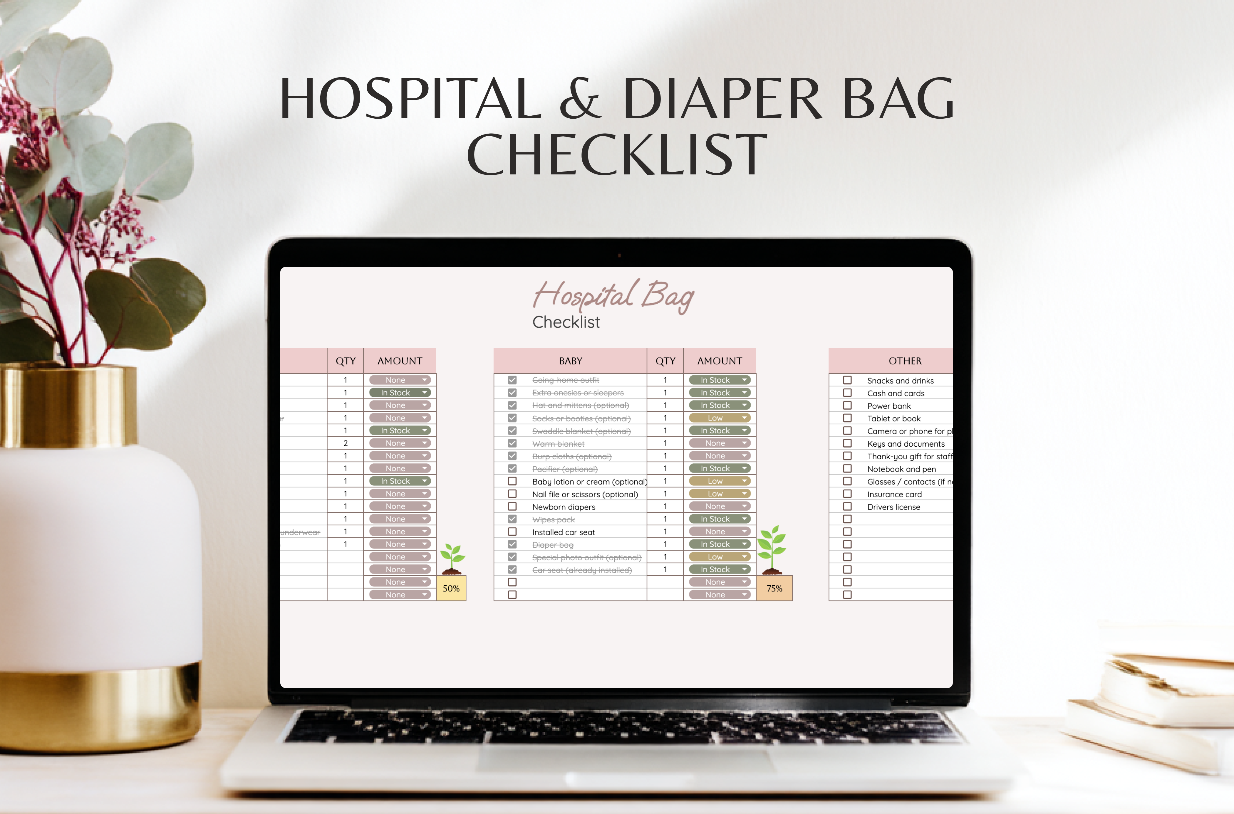 Hospital bag checklist